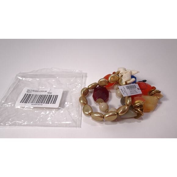 Chico's Women's Multi Color Gemstone Austyn Stretch Bracelet NWT 39 - Picture 4 of 12